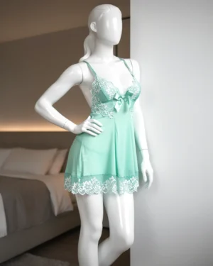 Summer Babydoll Nightdress - Pink Straps