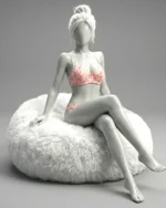 Bra Set Sexy Push-Up Adjustable Anti-Sagging with Low-Rise Bikini Panties