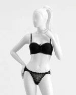 Women’s Sexy Embroidered Butterfly Underwire Bra & Panties Set