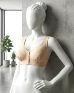 Thin Mold Cup Breast Reduction Bra for Mature Women