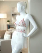 White Lace Babydoll Mesh Sleepwear