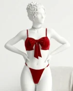 Red Bow Chain Strap - Pink Straps
