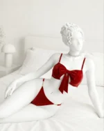 Red Bow Chain Strap - Pink Straps