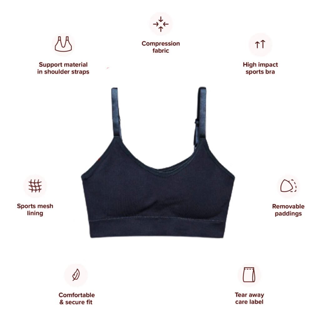 The Fruit Of The Loom Strappy Womens Athletic Bras