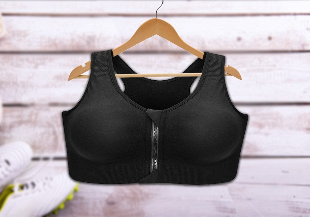 Wanayou Yoga Sports Bra Zip Front 1