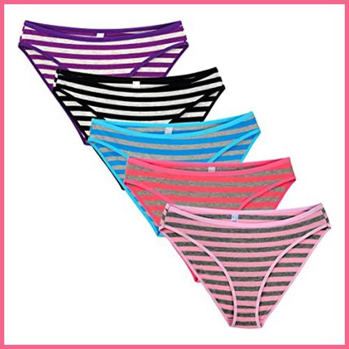 Frenchcut/high cut soft cotton flattering style underwear PinkStraps