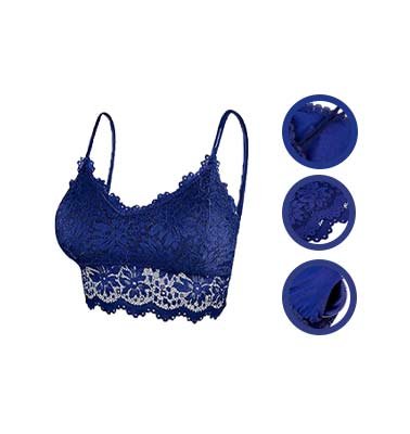 Duufin Women Sexy Bralette Padded Bandeau Luxurious Lace Braproduct-Image