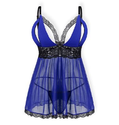 Split-Cup-Lace-Babydoll-Sleepwear