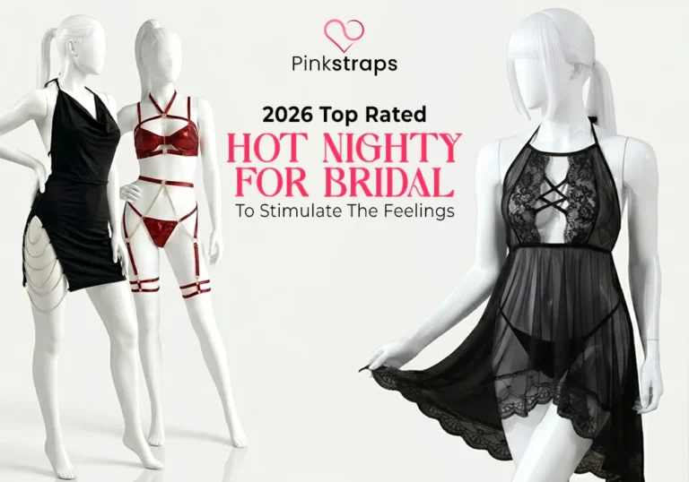 Best Hot Nighty For Bridal - Pink Straps