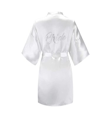 Eplaza Silver Rhinestones Bridal First Nightwear-Product