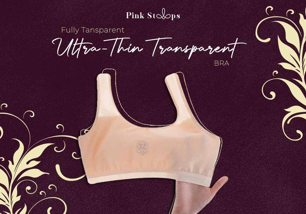 Puberty Transparent Training Bras by Pink Straps, Made in USA