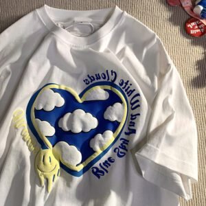 Short-Sleeved t-Shirt Women Ins Korean Anime Style
