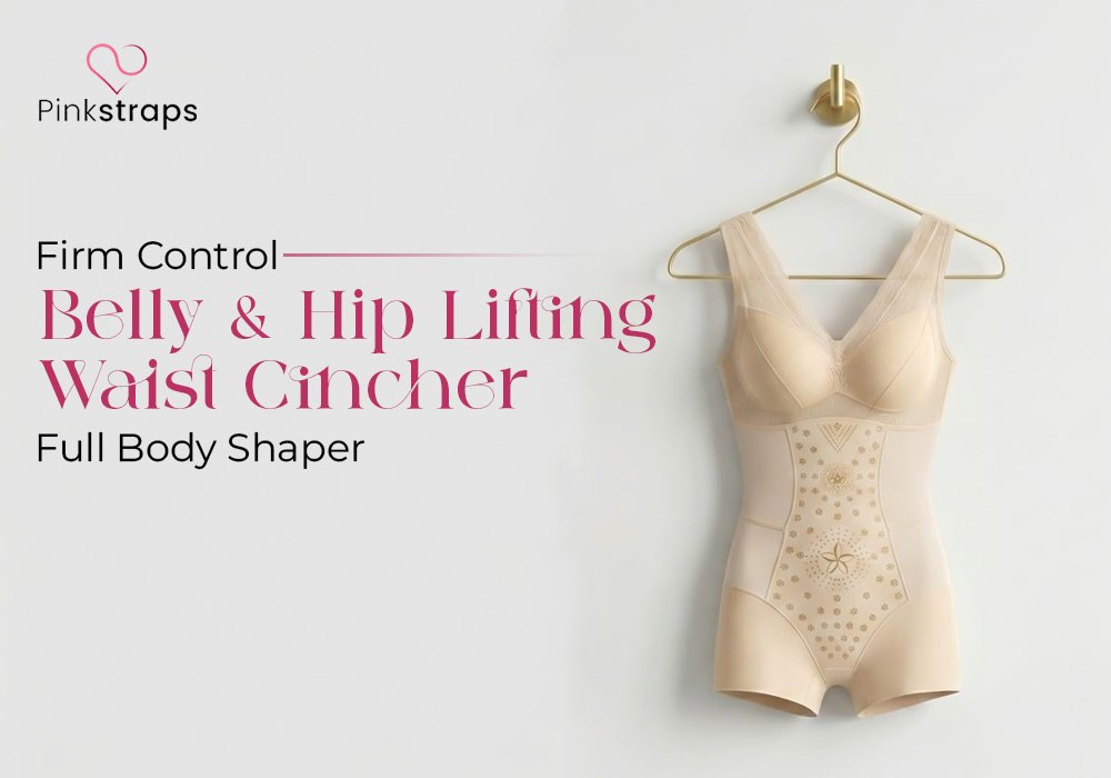 Tummy Control Shaper​​ - Pink Straps