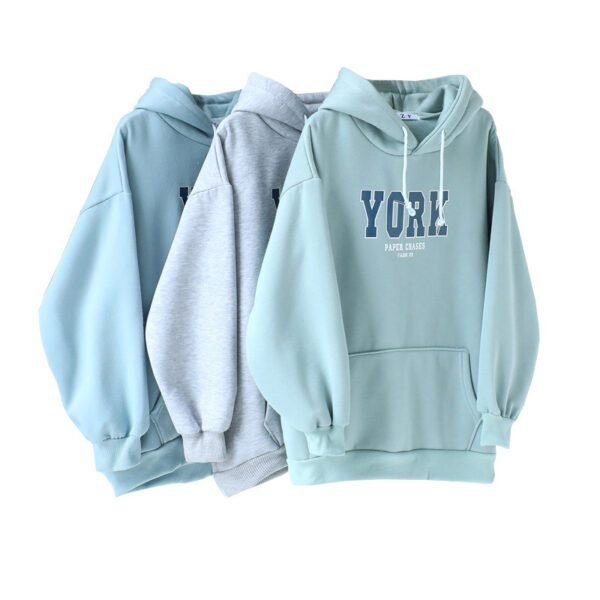 Ladies Hooded Sweatshirt Printed Sweatshirt - Image 3