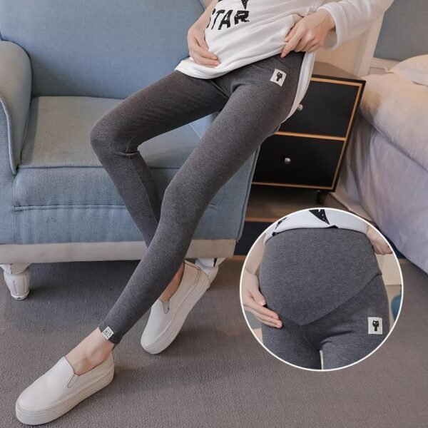 Summer Cotton Maternity Leggings For Pregnant Women - Image 5
