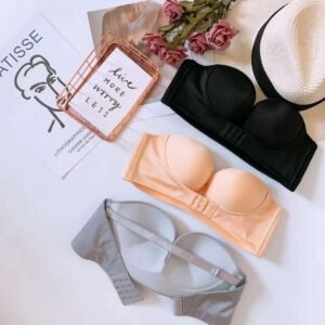 Invisible bra with strapless Push Up Bra front buckle