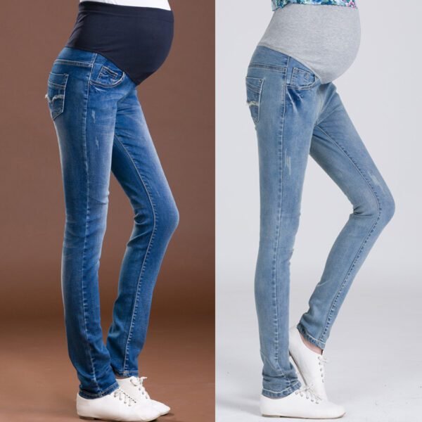 Maternity Embroidered Jeans - Image 2