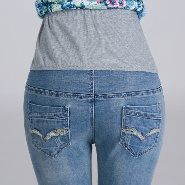 Maternity Embroidered Jeans - Image 4