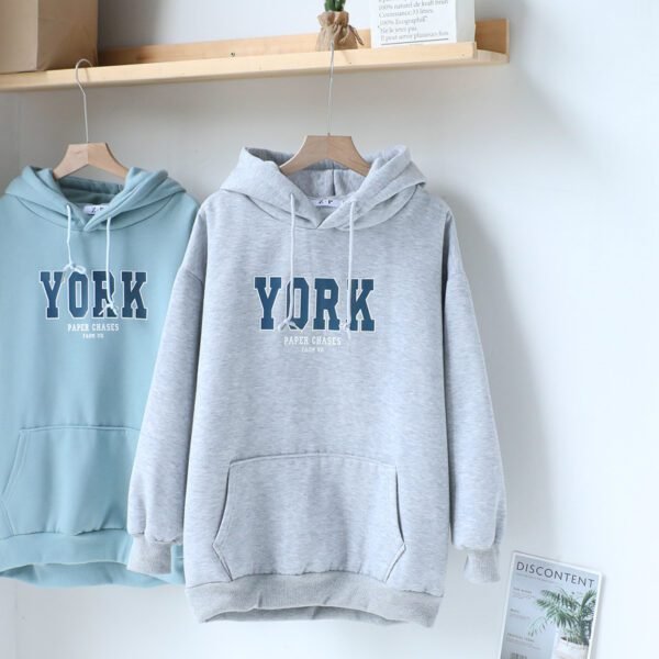 Ladies Hooded Sweatshirt Printed Sweatshirt - Image 5