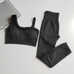 One-shoulder gym suit Seamless Gym Clothes