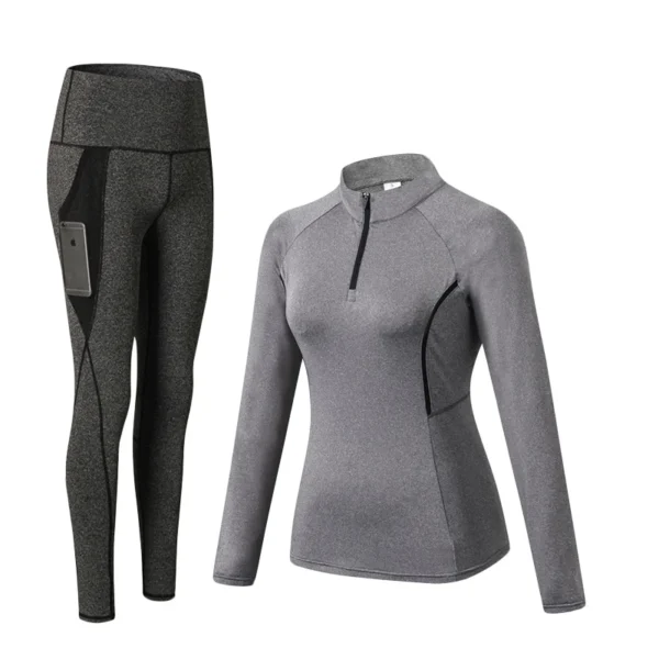 Women'S Winter Athletic Breathable Seamless Yoga Suit - Image 15