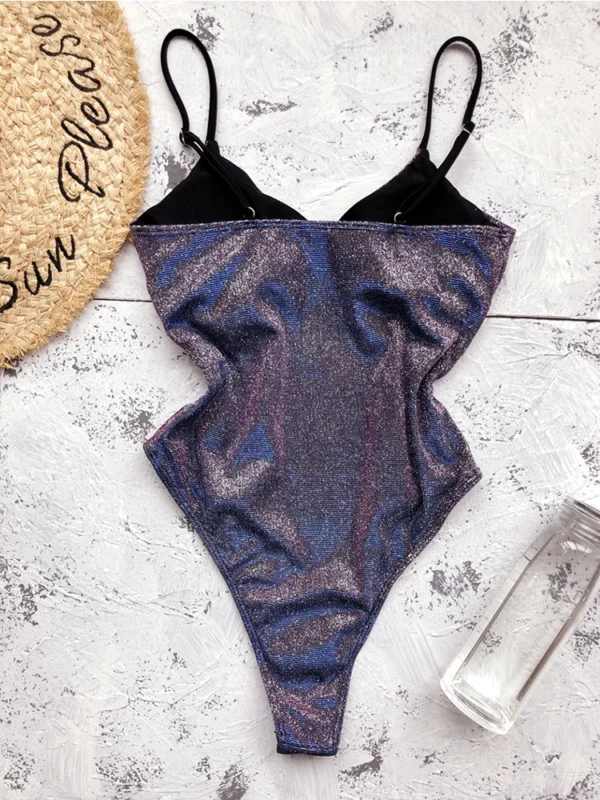 Shiny Sexy Bikini Swimsuit Women'S Push Up Glitter Bikini - Image 3