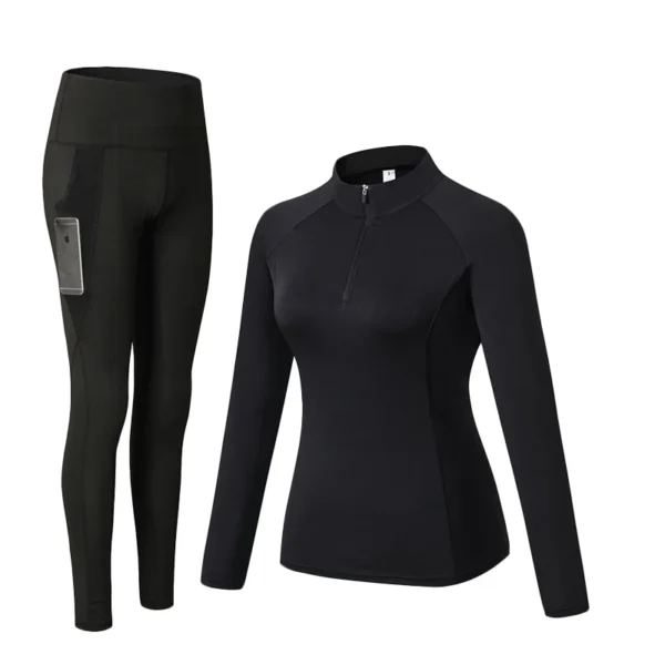 Women'S Winter Athletic Breathable Seamless Yoga Suit - Image 14