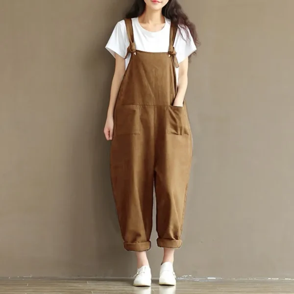 Women Strap Casual Jumpsuit Casual Dungarees Baggy Jumpsuit - Image 11