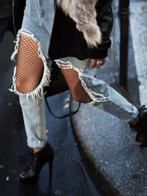 Sexy Pantyhose Tight Stocking Slim Fishnet Hosiery
