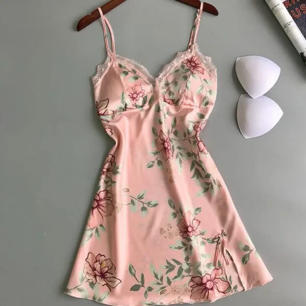 Women Sexy Cute Nighty With Padded Bra - Image 2