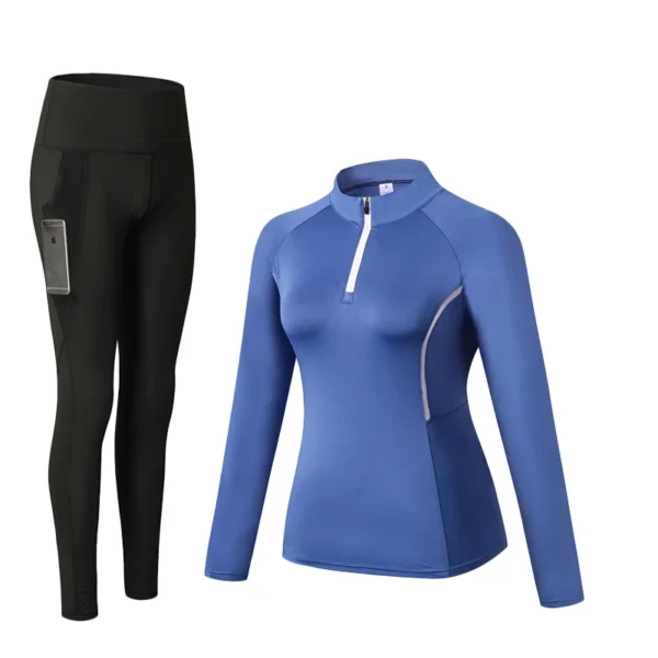 Women'S Winter Athletic Breathable Seamless Yoga Suit - Image 18