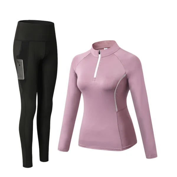 Women'S Winter Athletic Breathable Seamless Yoga Suit - Image 19