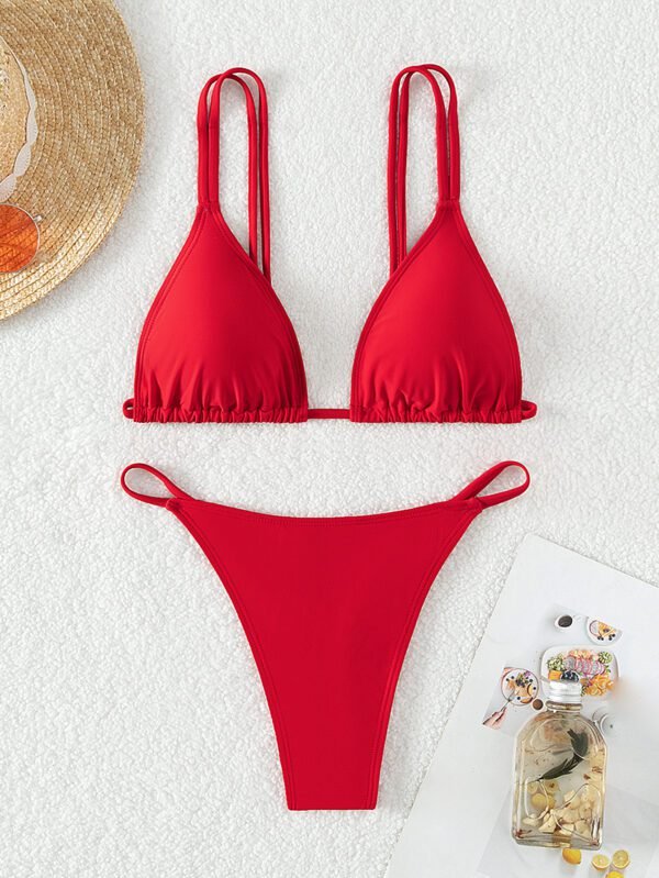 Triangle Cup Halter Sexy Bikini Swimsuit For Women