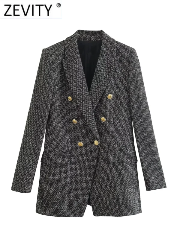 Elegant Office Dress Notched Collar Coat Formal Outerwear