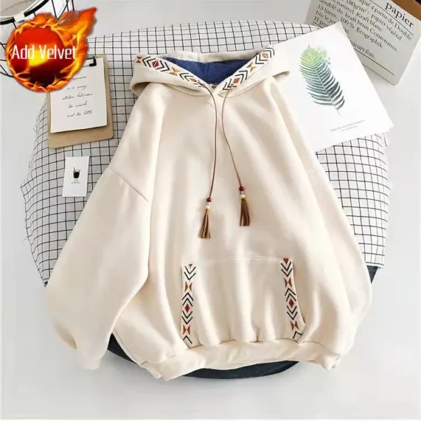Oversized Baggy Hoodie Hooded Sweatshirt Winter Sweatshirts - Image 9