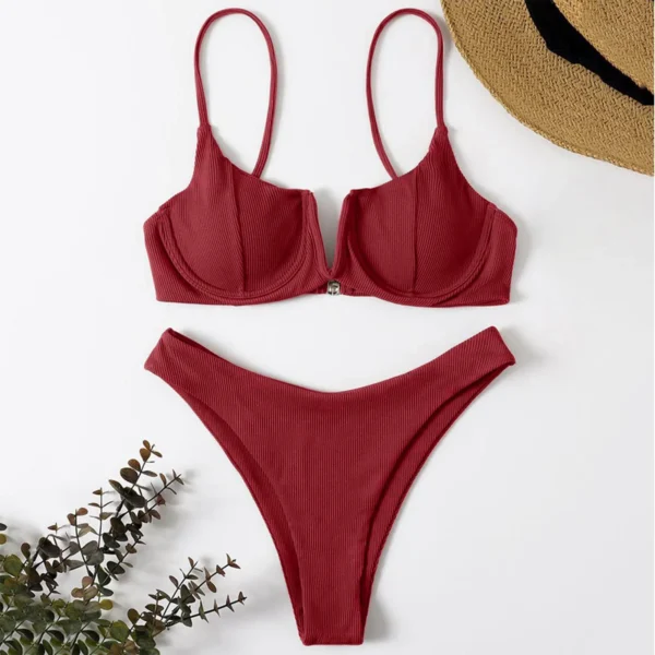 Women Cute Two Piece Bikinis Sexy Bikini - Image 4