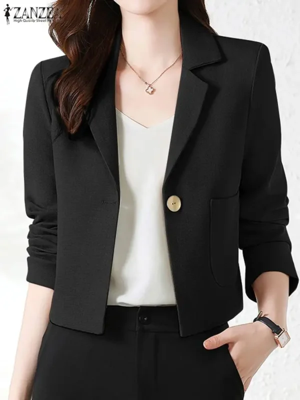 Elegant Korean Style Blazer Office Lady Casual Blazer - Image 4