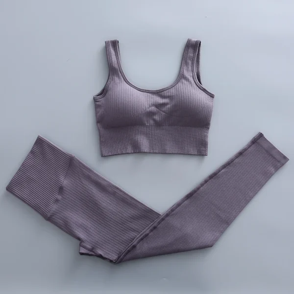 Women'S Seamless Yoga Suit Set 2/3/4 Pieces Gym Clothes - Image 36