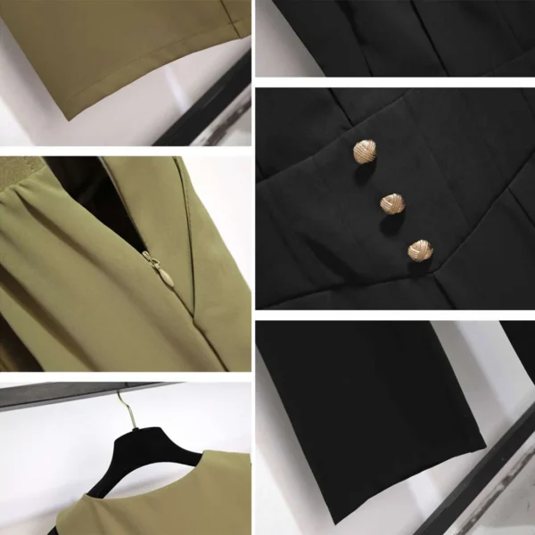 Office Ladies Sleeveless Jumpsuits Wide Leg Jumpsuit - Image 4