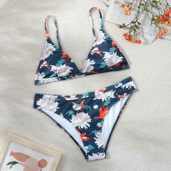 Hot Women'S 3D Floral Bikini Set Sexy Bikini - Image 2