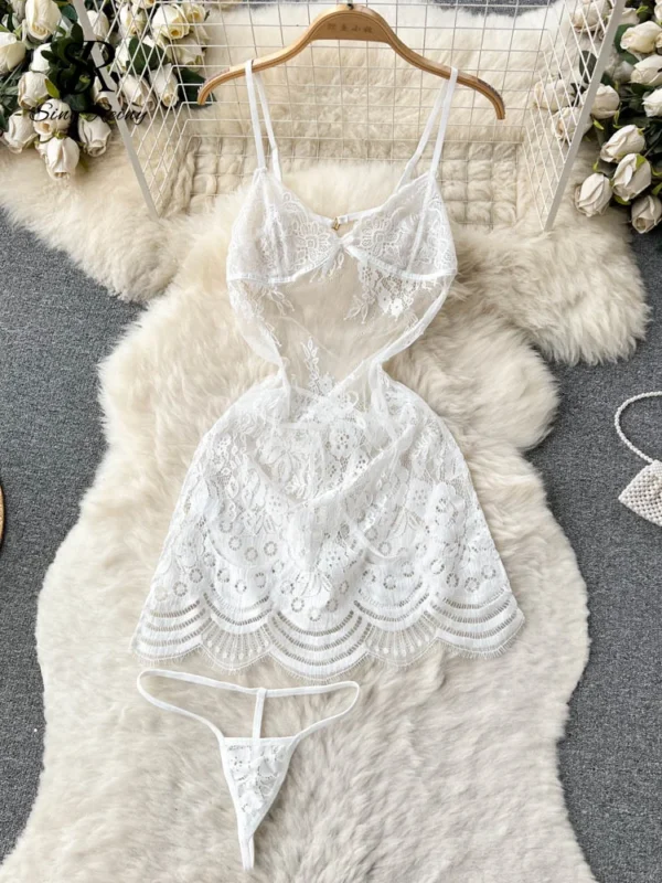 Sexy Night Dress Summer Straps Sleeveless Short Dress - Image 3