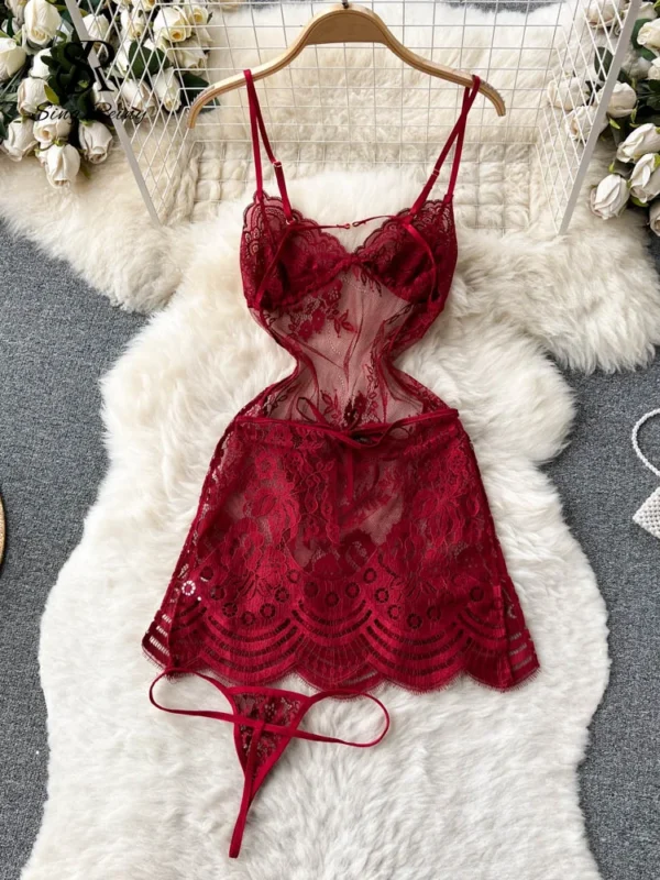 Sexy Night Dress Summer Straps Sleeveless Short Dress - Image 4