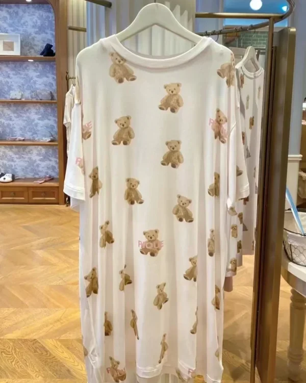 One Piece Long Maxi Cute Nighty Gown - Image 5