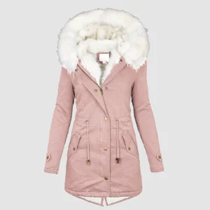 Plus Size Women's Winter Coats With Hood Vintage Fur Jacket
