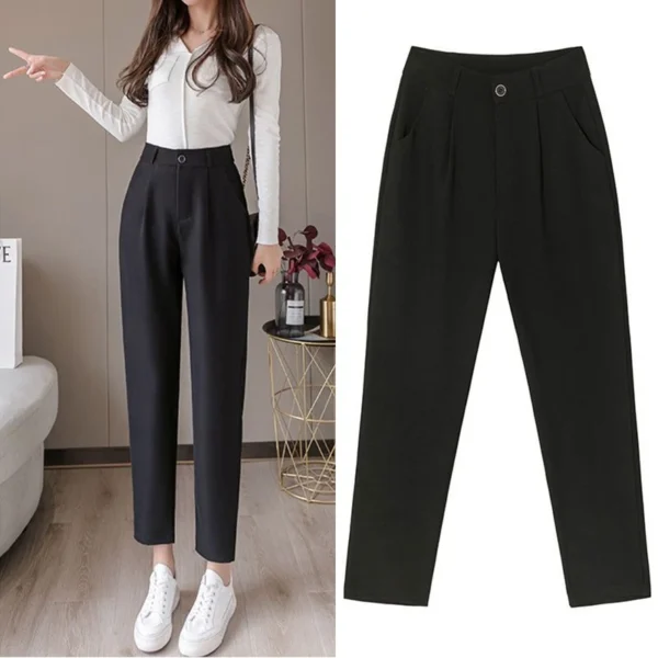 Casual Blazer And Pant For Office Lady Notched Collar Coat - Image 7