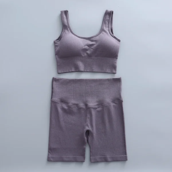 Women'S Seamless Yoga Suit Set 2/3/4 Pieces Gym Clothes - Image 23