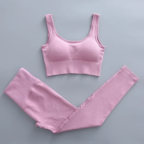 Women'S Seamless Yoga Suit Set 2/3/4 Pieces Gym Clothes - Image 31