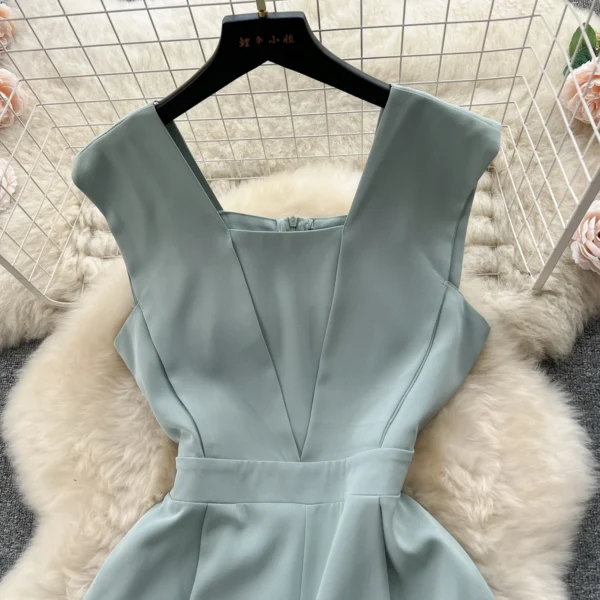 Elegant Style Comfy Jumpsuit Square Collar Jumpsuits - Image 3