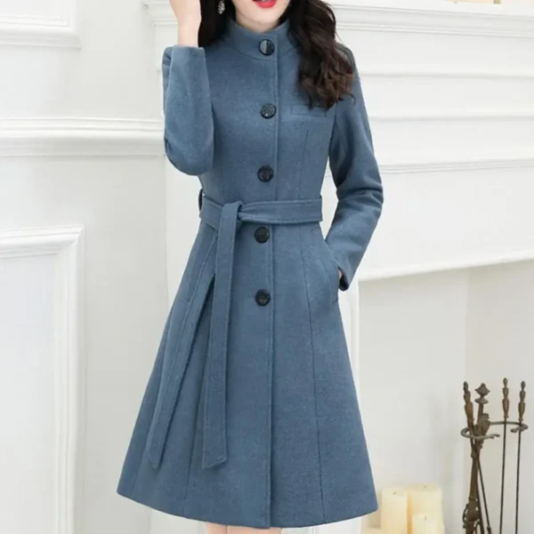 Stylish Woolen Coat Cute Winter Coat Slim-Fit Wool Coat