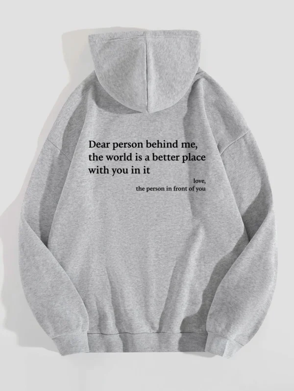 Oversized Baggy Hoodie Pullover Hooded Printed Sweatshirt - Image 6